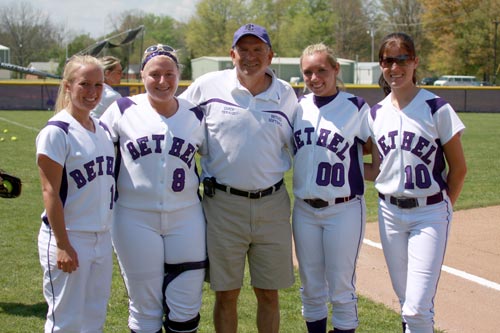 Lady Wildcat 2008 Seniors: Brandi Funburg (#1), Hannah Kee (#8), Paige Cooper (#00) and Theresa Crawley (#10).